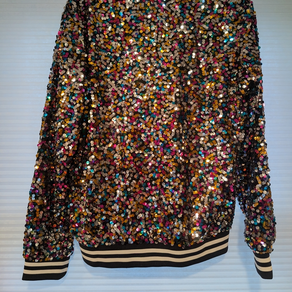 Sequin Bomber Jacket - image 2